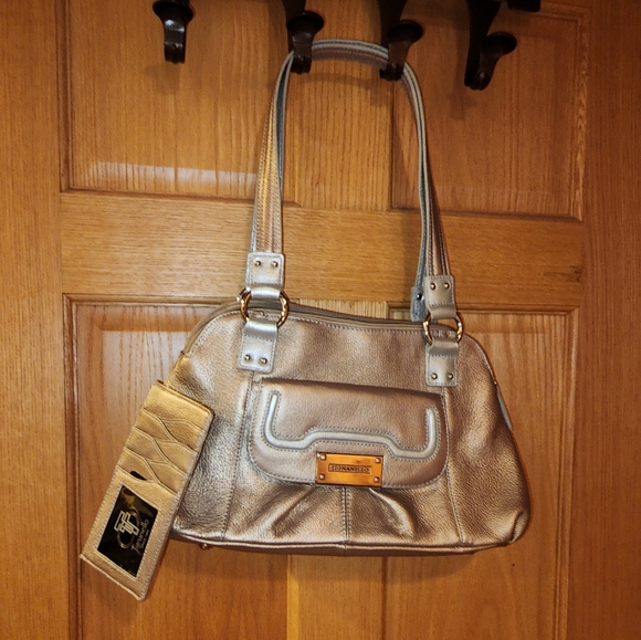 Tignanello Bags Tignanello Purse Gold Leather Poshmark